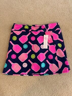 NWT Hot Pink Paddle Print Navy Mini Skirt